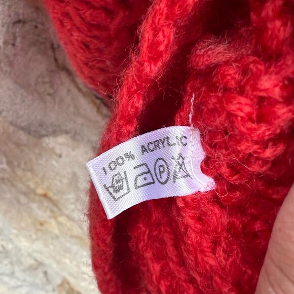 Vintage 90s Can Two Valentine’s Day heart sweater size small - Picture 3 of 6